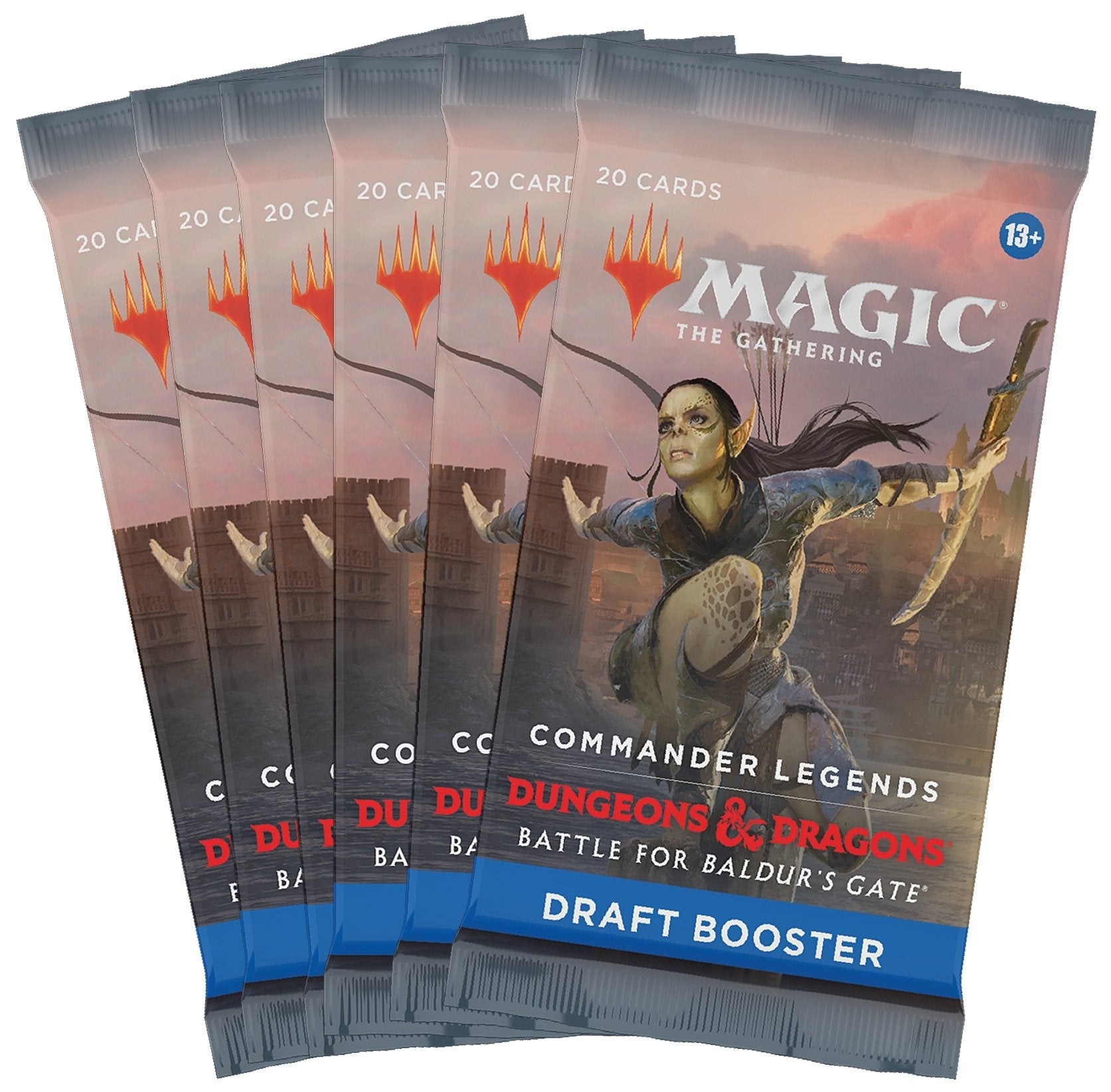 Magic The Gathering - Commander Legends Battle For Baldur's Gate - 6 x Draft Boosters