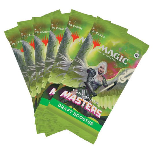 Magic The Gathering: Commander Masters 6 x Draft Boosters