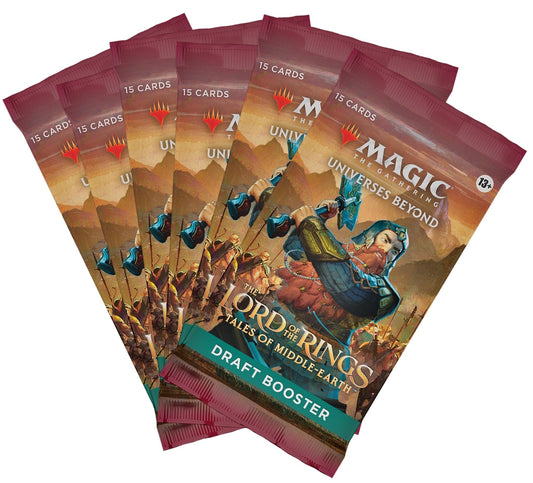 Magic The Gathering - Lord of the Rings: Tales of Middle-Earth 6 x Draft Boosters